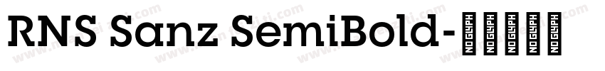 RNS Sanz SemiBold字体转换